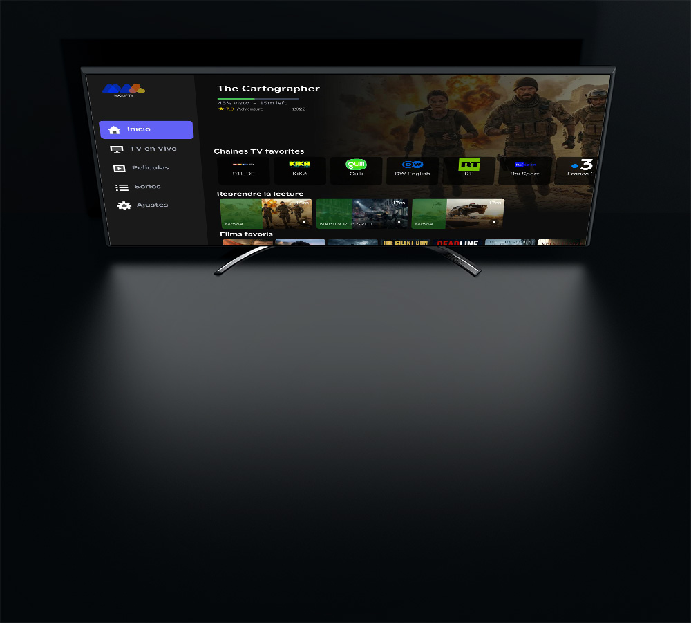 MAX IPTV on a smart TV