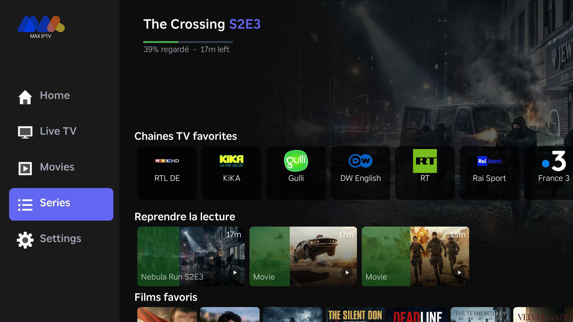 MAX IPTV Movies and Series